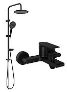 Душевая система STWORKI Колдинг/Хальмстад S32100BK+S15180BK цвет Черный-6