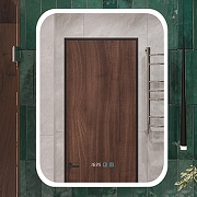 Зеркальный шкаф STWORKI Алта 50 L ZH50х70L с подсветкой цвет Белый-2