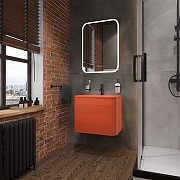 Зеркальный шкаф STWORKI Алта 50 R ZH50х70P с подсветкой цвет Белый-4