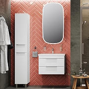 Комплект мебели для ванной STWORKI Копенгаген 70 подвесной цвет Белый глянцевый-1