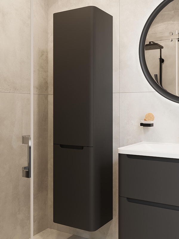 Шкаф пенал STWORKI Монтре 38 Мон.04.160/P/ANT подвесной 