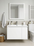 Тумба под раковину STWORKI Мурманск 70 подвесная цвет Белый-2
