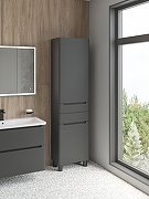 Шкаф пенал STWORKI Монтре 50 Мон.04.190/N/ANT цвет Антрацит