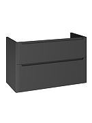 Тумба с раковиной STWORKI Монтре 100 подвесная цвет Антрацит-3