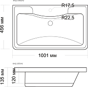 Тумба с раковиной STWORKI Монтре 100 подвесная цвет Антрацит-7
