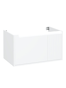 Тумба с раковиной STWORKI Мурманск 80 подвесная цвет Белый-13