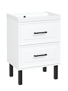 Тумба с раковиной STWORKI Хадстен 60 цвет Белый-1