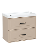 Тумба с раковиной STWORKI Хадстен 80 подвесная цвет Латте-1