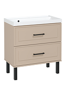 Тумба с раковиной STWORKI Хадстен 80 цвет Латте-1