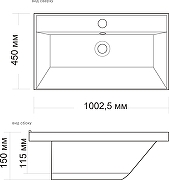 Тумба с раковиной STWORKI Хадстен 100 цвет Латте-4