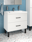 Тумба с раковиной STWORKI Хадстен 80 цвет Белый