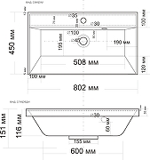 Тумба с раковиной STWORKI Хадстен 80 цвет Белый-4