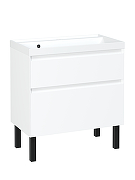 Тумба с раковиной STWORKI Родос 80 цвет Белый-2