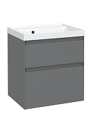 Тумба с раковиной STWORKI Родос 60 подвесная цвет Графит-3