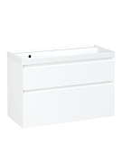 Тумба с раковиной STWORKI Родос 100 подвесная цвет Белый-1