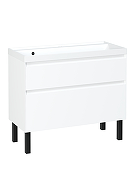 Тумба с раковиной STWORKI Родос 100 цвет Белый-3