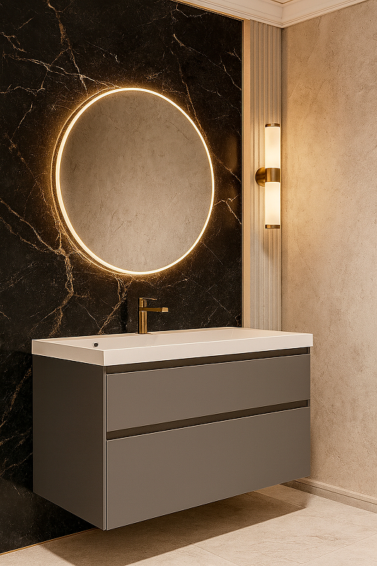 Тумба с раковиной STWORKI Родос 100 подвесная 