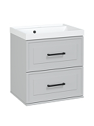 Тумба с раковиной STWORKI Хадстен 55 подвесная цвет Серый