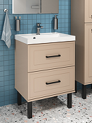 Тумба с раковиной STWORKI Хадстен 55 подвесная цвет Латте-1