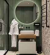 Тумба с раковиной STWORKI Ольборг 60 SRT-488937 подвесной цвет Белый матовый Дуб французски-3