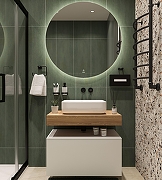 Тумба с раковиной STWORKI Ольборг 80 SRT-489094 подвесной цвет Белый матовый Дуб французски-3