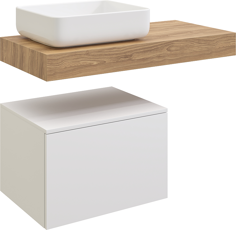 Тумба с раковиной STWORKI Ольборг 100 SRT-489129 подвесной 