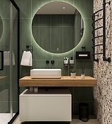 Тумба с раковиной STWORKI Ольборг 120 SRT-489180 подвесной цвет Белый матовый Дуб французски-3