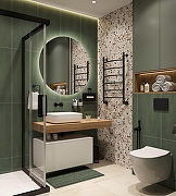 Тумба с раковиной STWORKI Ольборг 120 SRT-489180 подвесной цвет Белый матовый Дуб французски-4