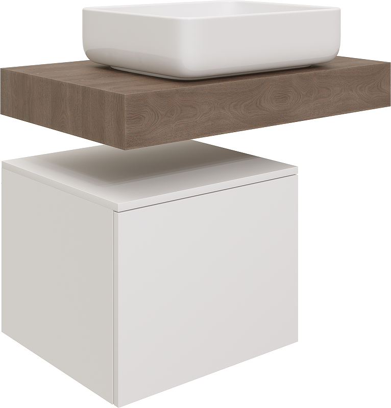 Тумба с раковиной STWORKI Ольборг 80 SRT-489279 подвесной 