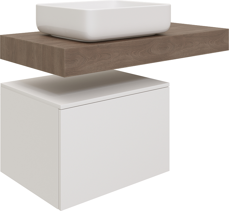 Тумба с раковиной STWORKI Ольборг 100 SRT-489323 подвесной 