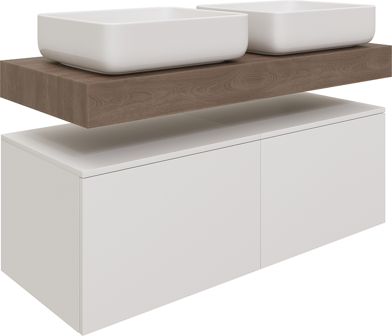 Тумба с раковиной STWORKI Ольборг 120 SRT-489333 подвесной 