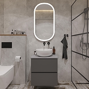 Тумба с раковиной STWORKI Колдинг 60 TR-620773 подвесная цвет Антрацит-4