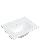 Тумба с раковиной STWORKI Мурманск 60 подвесная цвет Белый, Бирюза-12