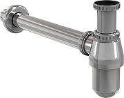 Донный клапан EWRIKA MO-08cr + A431 с сифоном цвет Хром-2