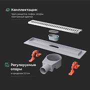 Душевой трап EWRIKA 8600540 цвет Хром-3