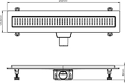 Душевой трап EWRIKA 8600560 цвет Хром-12
