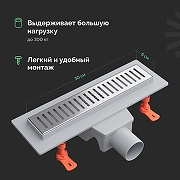 Душевой трап EWRIKA 8600530 цвет Хром-1