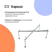 Акриловая ванна DIWO Анапа 150х70 цвет Белый-3