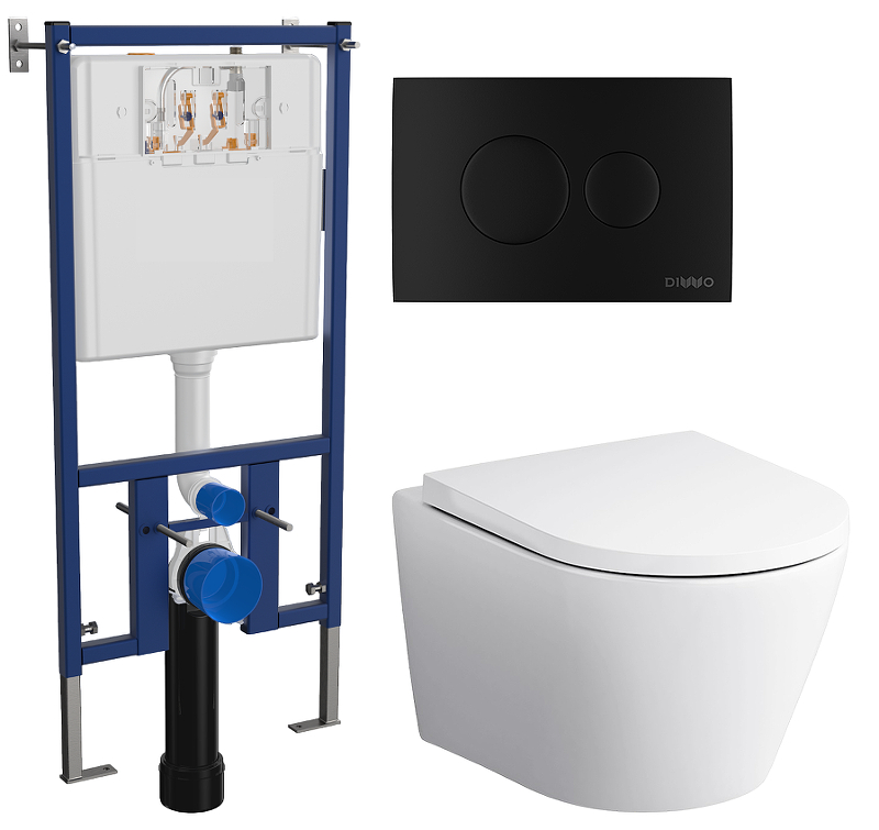 Унитаз с инсталляцией DIWO AM.PM Sense C741701SC + DIWO 4501 