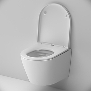 Унитаз с инсталляцией DIWO AM.PM Sense C741701SC + DIWO 4501 с сиденьем Микролифт с клавишей смыва цвет Матовый черный-4