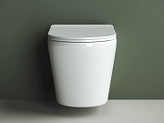 Комплект унитаза DIWO Ceramicanova Highlight Rimless CN1804 с сиденьем с инсталляцией DIWO 4501 с клавишей смыва цвет Глянцевый белый-1