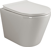 Комплект унитаза DIWO Ceramicanova Highlight Rimless CN1804 с сиденьем с инсталляцией DIWO 4501 с клавишей смыва цвет Глянцевый белый-5