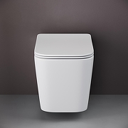 Унитаз с инсталляцией DIWO Ceramicanova Cubic CN1806 + DIWO 4501 с сиденьем Микролифт с клавишей смыва цвет Глянцевый белый-1