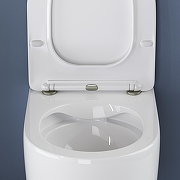 Комплект унитаза DIWO Ceramicanova Moments CN3003 с сиденьем с инсталляцией DIWO 4501 с клавишей смыва цвет Глянцевый белый-5