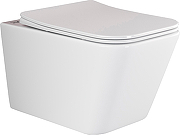 Комплект унитаза DIWO Ceramicanova Metric Rimless CN3007 с сиденьем с инсталляцией DIWO 4501 с клавишей смыва цвет Глянцевый белый-3