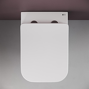 Комплект унитаза DIWO Ceramicanova Metric Rimless CN3007 с сиденьем с инсталляцией DIWO 4501 с клавишей смыва цвет Глянцевый белый-5