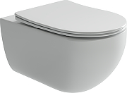 Комплект унитаза DIWO Ceramicanova Long CN3015 с сиденьем с инсталляцией DIWO 4501 с клавишей смыва цвет Глянцевый белый-6