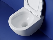 Комплект унитаза DIWO Ceramicanova Metropol CN4002T с сиденьем с инсталляцией DIWO 4501 с клавишей смыва цвет Глянцевый белый-2