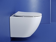 Комплект унитаза DIWO Ceramicanova Metropol CN4002T с сиденьем с инсталляцией DIWO 4501 с клавишей смыва цвет Глянцевый белый-5