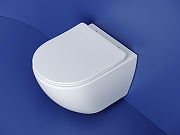 Комплект унитаза DIWO Ceramicanova Metropol CN4002T с сиденьем с инсталляцией DIWO 4501 с клавишей смыва цвет Глянцевый белый-6